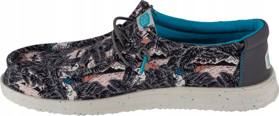 Këpucë burra Hey Dude Wally H2O Tropical M 40702-0HI, slip-on, me print tropikal, shumëngjyrëshe