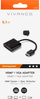 Adapter HDMI në VGA Vivanco 45493, 0.1m, dalje audio 3.5mm, i zi