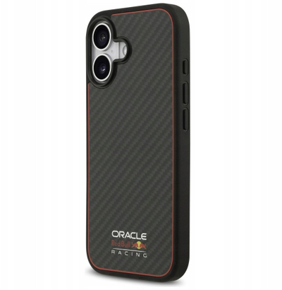 Futrollë telefoni Red Bull Case Kevlar Logo Matt MagSafe për iPhone 17, mbrojtje kevlar, përfundim mat, e zezë