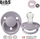 Qetësues silikoni BIBS De Lux 1010303, 0–36 muajsh, Fossil Grey