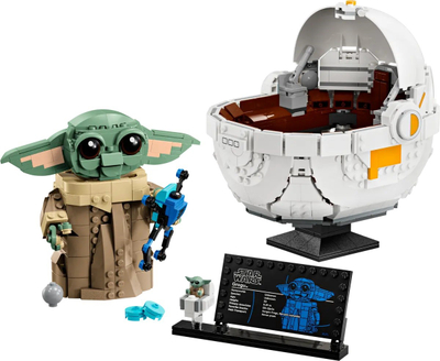 Lodër ndërtimi LEGO Star Wars Grogu with Hover Pram 75403, figurë ndërtuese, 10+ vjeç, shumëngjyrëshe