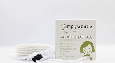 Перници за гради Simply Gentle Washable, за повеќекратна употреба, сет 6 парчиња
