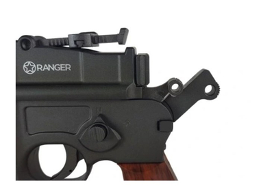 Pistoletë pneumatike RANGER M712 Broomhandle, CO₂ 4.5mm BB, Full Auto, metalike