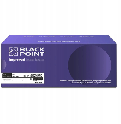 Toner Black Point Super Plus LBPPH9024MC, në vend të HP W9024MC, 12500 faqe, i zi