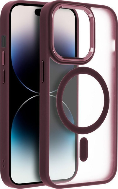 Maskë silikoni MagSafe për iPhone 14 Plus, matte, transparente, lejla