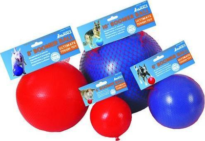 Top për qen Boomer Ball, masa M 15cm, i kuq