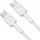Kабел за полнење GC PowerStream USB C во USB C, 1.2m, 60W Power Delivery, бел најлон