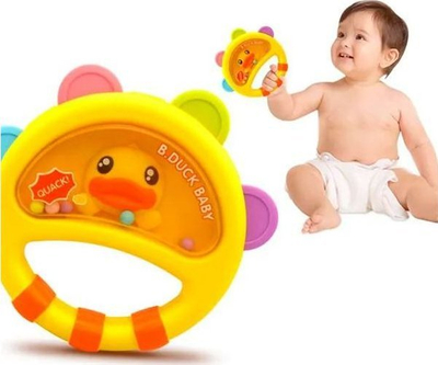 Loje zile me rruza B.Duck Colorful Rattles, për foshnja, shumëngjyrëshe