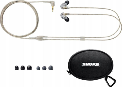 Слушалки in-ear Shure SE215 Pro, со кабел, изолација на звук, транспарентни