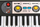 Keyboard lodër Jokomisiada MQ-3737, 37 taste, me mikrofon, i zi