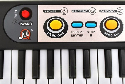 Keyboard lodër Jokomisiada MQ-3737, 37 taste, me mikrofon, i zi