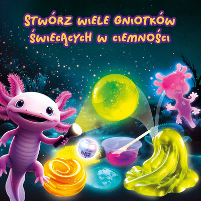 Научен сет Lisciani Slumi Science Glowing Stress Ball, светлечка антистрес топка, за деца