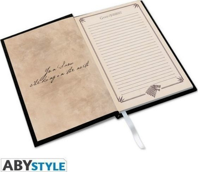 Fletore ABYstyle me dizajn Games of Thrones, 180 fletë, e zezë