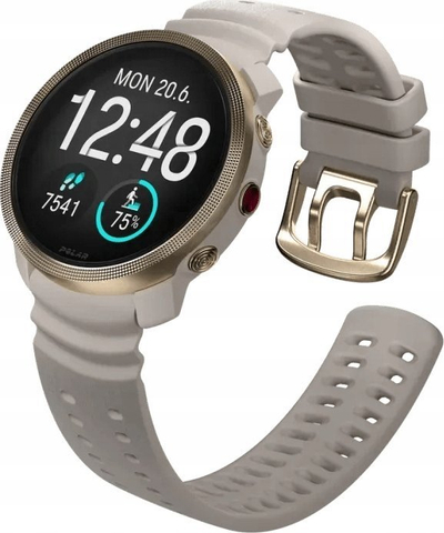 Orë sportive Polar Vantage M3, GPS, ekran AMOLED, gri e artë