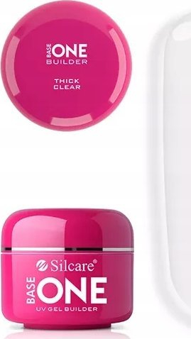 Xhel ndërtues për thonj Silcare Base One Thick Clear, 30g, transparent