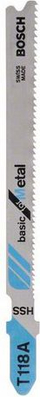 Teh sharre elektrike Bosch T118A, 92mm, set 3 copë, për metal