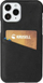 Mbrojtëse telefoni Krusell Sunne Card për iPhone 12 12 Pro 6.1", me xhep për kartela, e zezë
