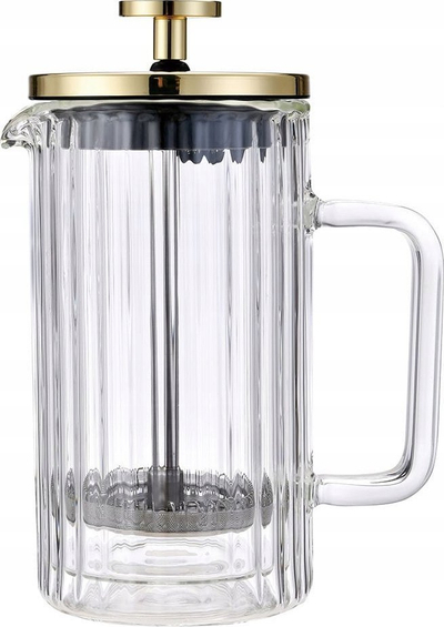 French press Klausberg KB-7760, 0.60L, xham borosilikat, ngjyrë ar