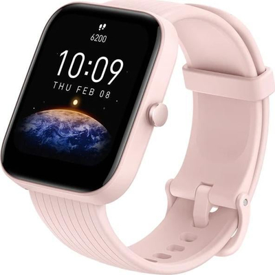Паметен часовник Amazfit Bip 3 Pro, 1,69", GPS, розова
