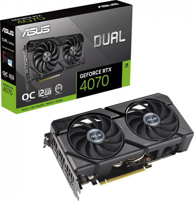 Kartelë grafike Asus Dual GeForce RTX 4070 EVO OC 12GB GDDR6X