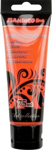 Ngjyrë akrilike Flamingo Line 103, 75 ml, portokalli florescente