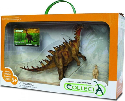 Figurë dinosauri Collecta Deluxe Dacentrurus, shkallë 1:40, lodër për me mësu, shumëngjyrëshe