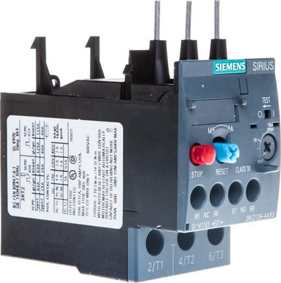 Relé termike mbingarkese Siemens SIRIUS 3RU2126, 11 16A, 7.5kW, gri