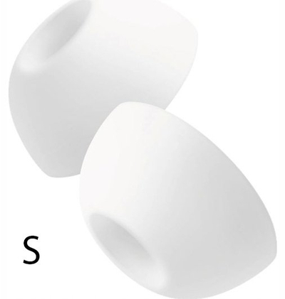 Mbushëse silikoni Fixed për Apple AirPods Pro, madhësia XS, 2 sete, të bardha