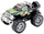 Lodër makinë off road King, 27 cm, tërheqje në rrotat e pasme, jeshile e zezë
