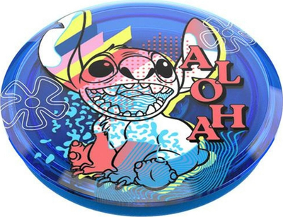 Kapëse telefoni PopSockets PopGrip Aloha Stitch, me figurë, blu