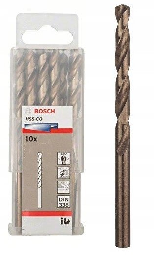 Set stërvitësash Bosch HSS Co, 5 mm, set me 10 copa, për metal