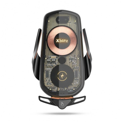 Mbajtës automjeti Xblitz FX6, karikim wireless, për smartphone, i zi