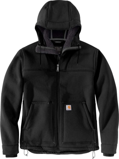 Xhaketë Carhartt Super Dux, tekstil, me kapuç, e zezë, M