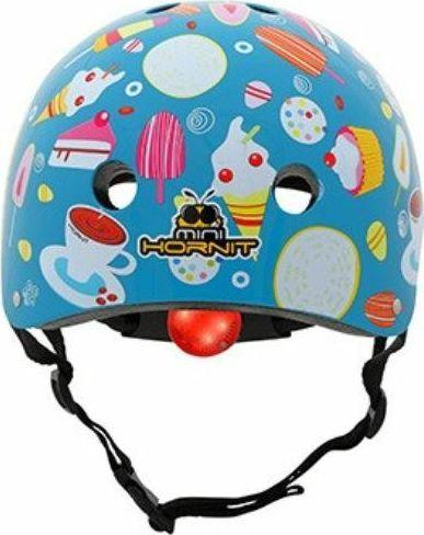 Helmetë biçiklete për fëmijë Mini Hornit Ice Creams ICM911, 53–58 cm, blu