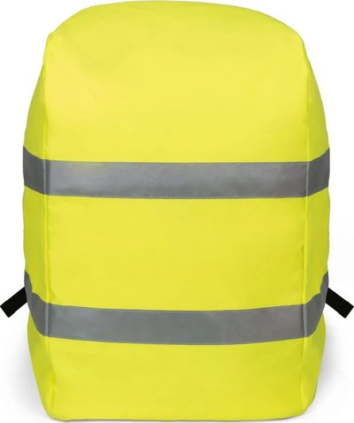 Mbulesë shiu për çantë shpine DICOTA Hi Vis, deri 65L, poliester, e verdhë reflektuese