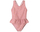 Bikini te kapura per vajza me shpinë të kryqëzuar, Whale Pink- (6-7vjeç)