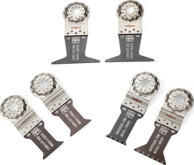 Set tehsh sharre Fein Best of E-Cut Starlock, 6 copa, për dru edhe hekur