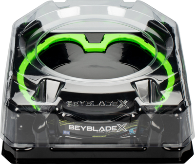 Set lodrash Beyblade X Xtreme Battle, Beystadium 44 x 36 cm, 2 topsa metalik, shumëngjyrësh