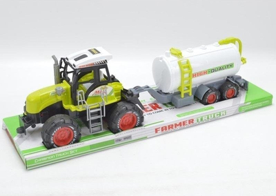 Lodër traktor Trifox me rimorkio cisternë, për fëmijë, shumëngjyrëshe