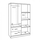 Dollap  HM339.04 120×42×181 cm, gri
