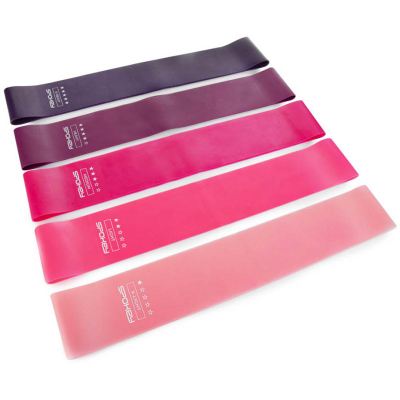 Set shirita elastikë Spokey Exercise Band 928944, 5 copë, nivele të ndryshme rezistence, shumëngjyrëshe
