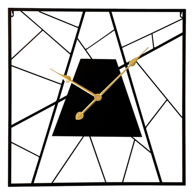 Orë murale MPM E04.4482.90, metal, 58cm, e zezë