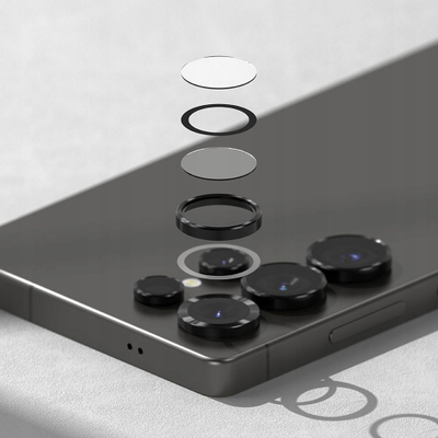 Mbrojtës kamere Ringke Camera Frame Protector për Galaxy S25 Ultra, 2 copë, i zi