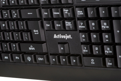Tastierë Activejet K-3255, USB, e zezë