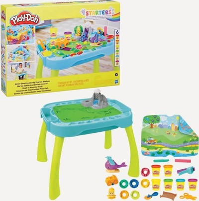 Set loje Play-Doh All-in-1 Creativity Starter Station, 22 pjesë, shumëngjyrëshe