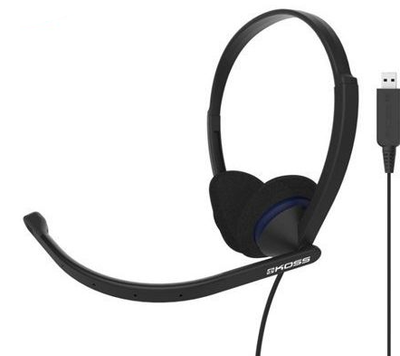 Слушалки Koss CS200 со микрофон, 22000 Hz, 20 Hz, црни