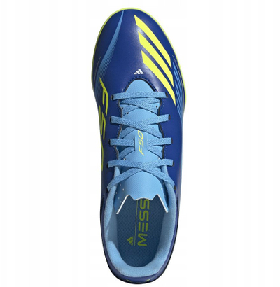 Këpucë futbolli Adidas F50 Messi Club TF JQ6614, për bar sintetik, të kuqe