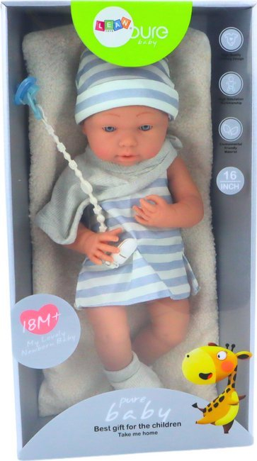 Kukull LEAN Toys me rroba, aksesorë lojërash, multingjyrëshe