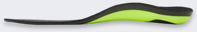 Shtroja këpucësh Helly Hansen Medium Dynamic Arch, 40-41, me xhel tek thembra, ngjyrë lime e errët