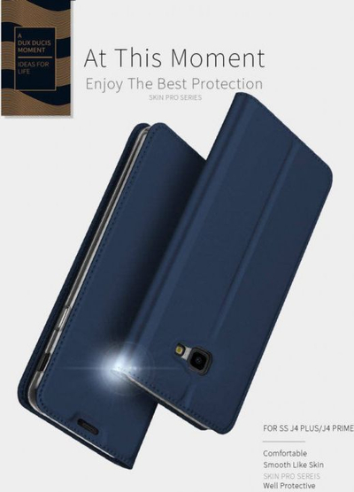 Këllëf telefoni Dux Ducis Skin për Samsung Galaxy A01, flip, lëkurë, blu navy